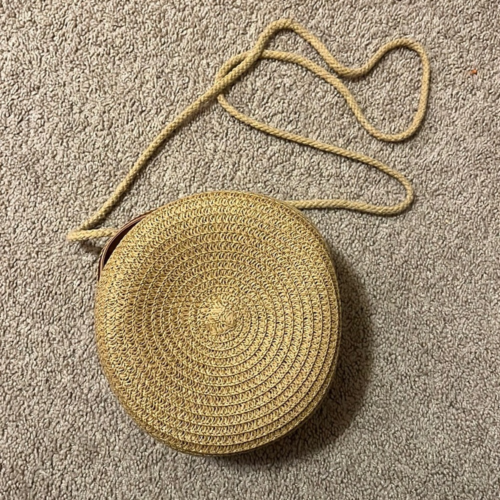 Woven crossbody bag